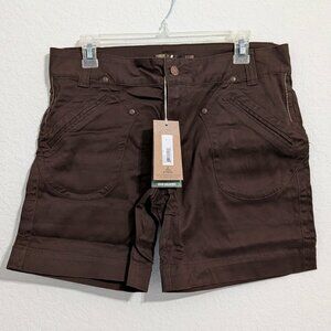 Prana Women's Randie Low Rise Standard Fit Brown Shorts NWT (Size 10)